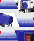 Shop Ready Airless Paint Sprayer With 2500 Watt Motor clear view of refueling area and heat dissipation features.