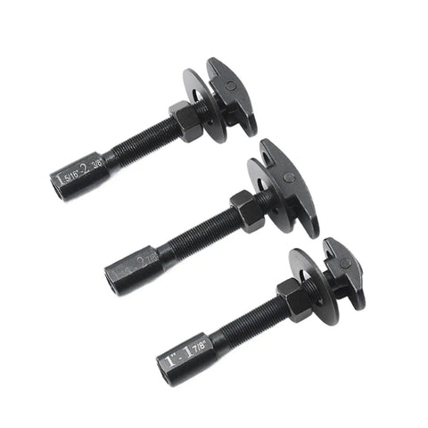 Heavy Duty Rear Axle Bearing Puller Tool Slide Hammer Extractor Kit With Three Sizes Plus Portable Case Makes Your Garage Hustle Go Faster On Any Vehicle And Keeps Setup Tidy For Simple Car Work By Beginners, three black steel sizes