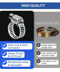 Get Your Fix Fast With This Sick 82Pc Stainless Steel Worm Gear Clamp Kit Featuring Heavy Duty Adjustable Hose Clamps For Water And Oil Lines In All Sizes From Small To Giant. 304 stainless steel worm gear hose clamp, anti-rust and oil-proof