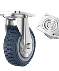 Heavy Duty Swivel Caster Wheel With Brake For Easy Transport And Maneuverability, 4 Inch Off Road Type with Steel Base