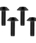 Beefy Titanium M5x15 Bolts 4 Pack Ultra Strong Corrosion Resistant Screws For Bikes And Motorcycles With Black Umbrella Head