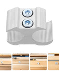 Lightweight Aluminum Wheelchair Pipe Clamp Set Two Pack Durable Tube Brackets For Sports Gear And Bicycles Secure Buckle