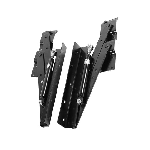 Two Pack Lift Up Table Hinges With Pneumatic Lift Smooth Soft Opening For Lift Top Coffee And Tea Tables Easy Install No Sag Support