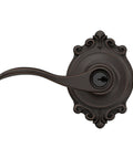 Accent Lever With Brookshire Trim Keyed Entry Lock In Aged Bronze For Easy Outside Key Access And Inside Turn Button Lock Reversible Lever