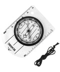 Map Reading Compass With Ruler For Backpacking And Camping, Lightweight Acrylic Navigation Tool For Hiking And Orienteering