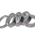 1 Inch Bicycle Handlebar Stem Spacer 25.4mm Alloy Aluminum Fork Headset Spacer 5mm 10mm Silver for Fixed Gear City Bikes