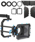 Pro Grade 15mm Rail DSLR Swing Away Matte Box Kit With Top Handle And Quick Flags For Sony A7 Series A9 II III IV Z6 Z7 BMPCC 4K 6K