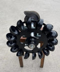 Low Speed Hydraulic Turbine Blades With Bearing Housing Oblique Impact Type Built For Tough Water Runs High Efficiency Power Generation Durable Impeller Set Minimizing Flow Interference While Maximizing Energy Conversion And Stable Output front view.
