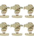 Built Tight Six Piece Table Leaf Lock Kit Featuring Serious Buckle Hardware For Cabinet Doors Drawers Computer Workstations Conference Tables And Home Office Projects 80 By 57 Mm, six heavy-duty latches in gold finish.