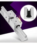 Awesome High Precision SBR12 Linear Guide Rail Kit With 4 Bearings For Smooth Slide Motion In Your CNC And 3D Printer Builds Without Stick Slip, aluminum rail with bearing block