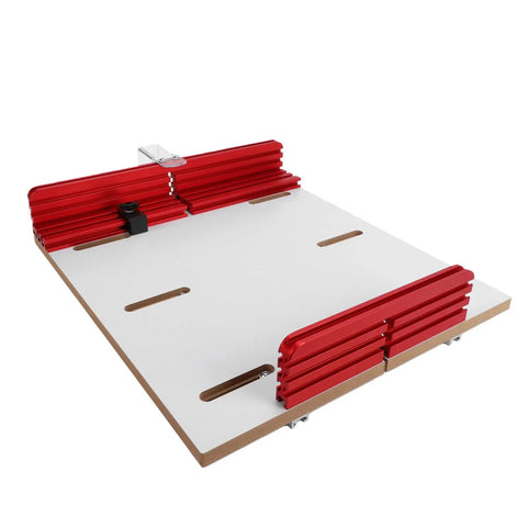 Crosscut Sled For Table Saw With Adjustable Aluminum Track And Composite Stopper Large Panel Capacity Woodworking Jig