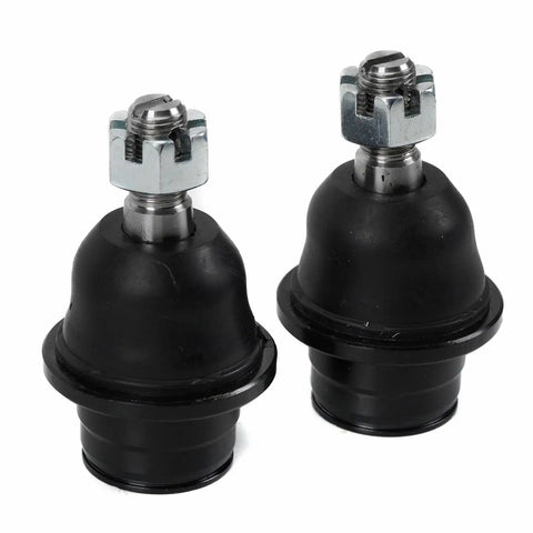 Beefed Up Front Lower Ball Joints Kit K500008 For Ford Expedition 2007 2017, Ford F150 XLT 2010 2014, Lincoln Navigator 2007 2017, Ford F150 FX2 2011 2014 Replacement Parts With OE Quality Easy Install For Tougher Steering And Safer Rides. Front lower ball joints with black rubber boots and metal studs