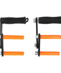 Pro Crew Approved Built Tough Heavy Duty Plywood Carrier And Panel Lifting Clamp with rubber grips and orange handles.