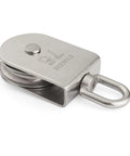 M75 Lifting Single Swivel Pulley Block For Heavy Duty Hoisting Stainless Steel Construction 1322 Lb Load Capacity 75mm Sheave