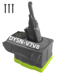 18V Battery Adapter For Dyson V7 V8 Cordless Vacuum Converts Ryobi 18V Battery To Dyson V7 V8 Power Easy Plug In Handheld Cleaning Tool Adapter Only with screws
