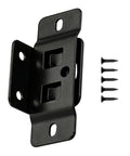 Sturdy 90 Degree Corner Bracket For Cabinets And Furniture Built Tough Metal Joint Brace 5x2.5x1.7cm with screws, black iron