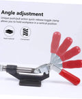 Fast Locking Level Fastener Push Pull Clamp For Vertical Fixtures, Adjustable Clamp With Toggle Catch And Plastic Handle