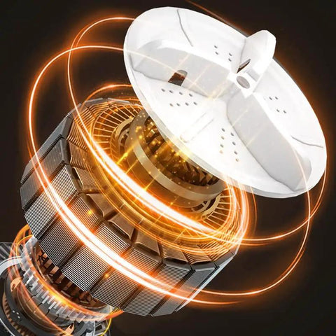 Hella Compact Foldable Mini Washing Machine 6 Liter Portable Washer internal S Swirl motor design with light effects