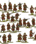 Unpainted soldier miniatures from Bolt Action Battle of the Bulge Starter Set For Adults A Complete Tabletop World War II Strategy Wargaming Kit