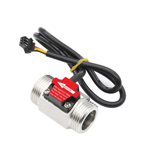 DIY Ready Stainless Steel Water Flow Sensor Switch For Home Plumbing DC 5-18V With 1/2 To 2 Inch External Thread Options