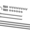 Aluminum Tarp Arm Kit For Dump Trucks With Telescoping Arms And 8 Spring Torsion Pivot System Universal Fit components