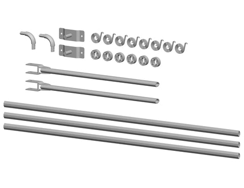 Aluminum Tarp Arm Kit For Dump Trucks With Telescoping Arms And 8 Spring Torsion Pivot System Universal Fit components