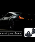 4 Piece Brake Pedal Pad And Light Switch Stopper Set Black Rubber Car Replacement Pads for Universal Fit with car background