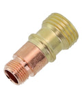Brass Collet Body For Stubby Gas Lens Connector With Mesh Fits WP 17 18 26 Torch for Clean TIG Welding, durable metal construction.