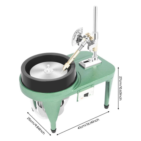 Heavy Duty 180W Jade Grinding Polishing Machine With 6 Inch Disk For Jewelry Lapidary Work 3000 RPM Pro Grade Rock Polisher And Gem Faceting Tool