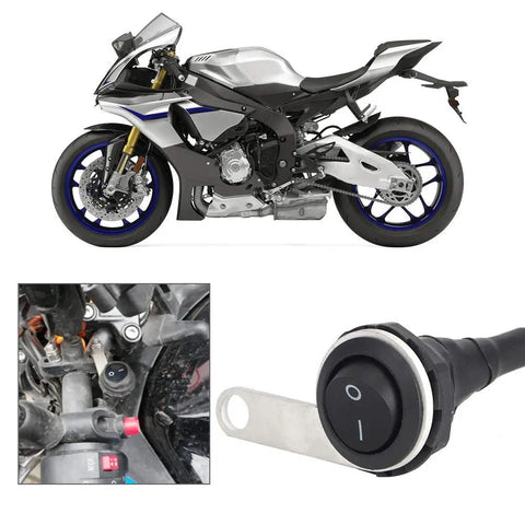 22mm Motorcycle Handlebar Light Switch Stainless Steel Single Spotlight Control Button Universal For ATV Off Road Electric Bike Mods