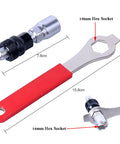 Bike Crank Removal Tool and Crank Puller for 20 Spline and Square Taper Cranks Universal Bottom Bracket Extractor with spanner