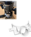 Top Tier Plunge Router Dust Collection Shroud For Bosch With Badass Vacuum Hookup and Built In LED mounting holes, fits Bosch routers.