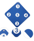 Blue Multi Purpose Fencing Target, Lightweight Rubber Wall Mounted Training Tool with numbered design for fencing practice