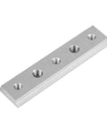 Two Pack T Slot Miter Track Jig 100mm Aluminum Alloy Tool Accessory for woodworking with threaded holes, side view