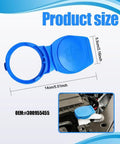 2 Pack Windshield Washer Fluid Cap Replacement For Porsche Cayenne 2003 Through 2018 showing product size and installation
