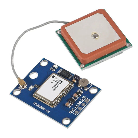 Six Pack GPS Flight Controller Module With Ceramic Antenna For Arduino Projects, 3V-5V Power, TTL RS232 Interface, 9600 Baud, Data Backup Battery Ready, Ideal For DIY Drones And APM Projects