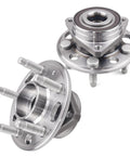 Front And Rear Wheel Hub Bearing Assembly Kit Fits GM Cars Like Malibu, Impala, Equinox, Terrain, Lacrosse, Regal, Cadillac XTS Replaces 513288