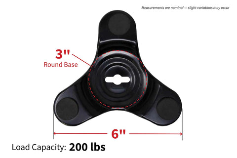 Front view of Tri Dolly 250 Lb Capacity 360 Degree Swivel Furniture Moving Dolly For Heavy Furniture Appliances Sofas And Cabinets.