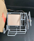 Open Air PC Test Bench Kit For ATX Micro ATX And Mini ITX Builds Open Frame Case For DIY Computer Builds 3D Printed Gray Side View