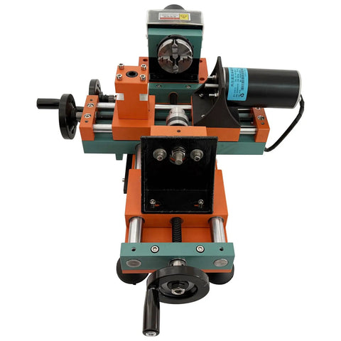 Get Your Hands On This Badass Mini Wood Lathe. Dual Motor Benchtop Turning Machine, compact design for precision wood and plastic work.