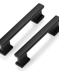5 Inch Matte Black Cabinet Handles Set Of 10 Heavy Duty Drawer Pulls For Cabinets And Dressers Corrosion Resistant Zinc Alloy Hardware