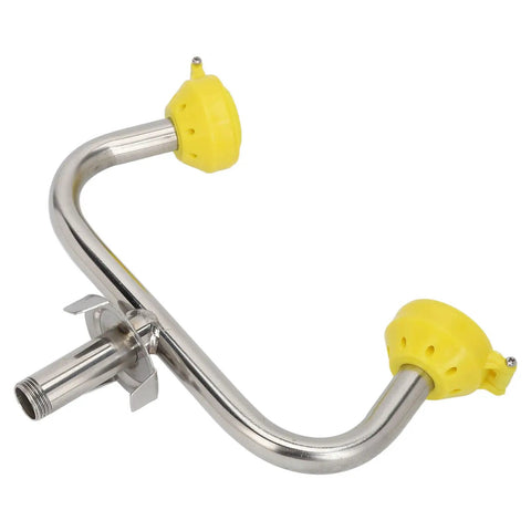 Emergency Eye Wash Station Wall Mounted Eye Washer Faucet Attachment with 304 Stainless Steel and ABS Construction, side view