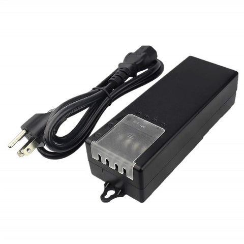Four Channel 12V 5A DIN Rail CCTV Power Supply Adapter With LED Indicator Four Way Distribution Auto Sensing Over Voltage Under Voltage Protection Overload And Short Circuit Protection UL Listed black power adapter with cord