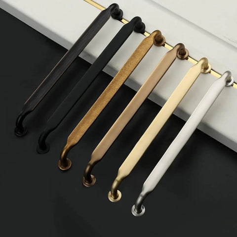 Champagne Bronze Cabinet Pulls Two Pack 7.5-Inch Heavy-Duty Solid Kitchen Cabinet Handles Champagne Gold Drawer Hardware For Bathrooms And Cabinets Built Tough Rust Proof Easy Install finish samples