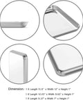Three Piece Stainless Steel Baking Sheet Set Built Tough For Real Home Chefs Non Toxic And Easy Clean Heavy Duty Cookie Sheets