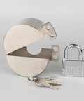 Heavy Duty Outdoor Faucet Lock Cover With Padlock For Standard Hose Bibs In Stainless Steel Water Spigot Lockout and keys