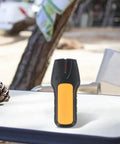 3-in-1 Wall Scanner for stud Metal Wire Detector ABS for stud Finder Wood Metal Live Wire Sensor Tool Wall Scanner for Metal Pipe AC Wire Detection Electric for stud Detector with Audio Alarm 14cm on outdoor table.