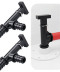 2 Pack Half Inch PEX RV Low Point Drain Valve 90 Degree Space Saving Water Line Fitting Durable Plastic Pipe Connector for Camping Trailers Boats