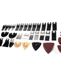 Heavy Duty Oscillating Tool Blades Kit Carbon Steel Multitool Blades For Metal And Wood Versatile Cutting Options displayed.