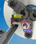 Pro Lathe Gage For Engine Lathe With Quick Tool Height Setting, Spindle Axis Alignment, Boring Bar Ready, red design